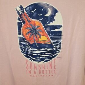 NEW Caribbean Mens Short Sleeve T Shirt Size 3XLT Sunshine in a Bottle